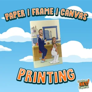 Paper Poster Framed Poster Custom Portrait and Canvas Print Services Thumbnail Image by Custom Art Capital