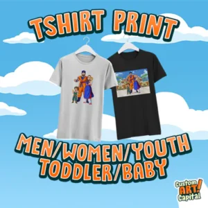 TShirt Print Services Custom Portrait Thumbnail Image by Custom Art Capital