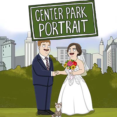 Personalized Central Park Scene Custom Portrait Image Thumbnails by Custom Art Capital