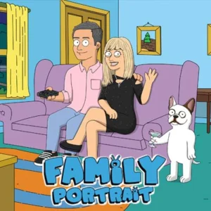 Personalized Family Guy Couch Scene Custom Portrait Image Thumbnails by Custom Art Capital