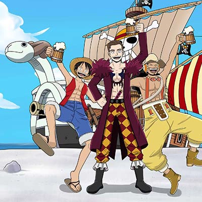 Personalized One Piece Going Merry Luffy Usopp Scene Custom Portrait Image Thumbnails by Custom Art Capital