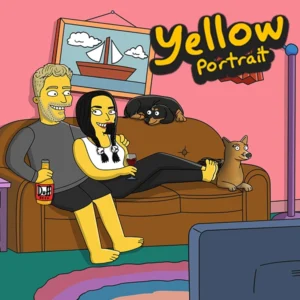 The Simpsons Couch Scene Custom Portrait Image Thumbnails by Custom Art Capital