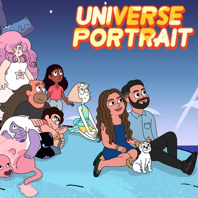 Personalized Steven Universe Scene Custom Portrait Image Thumbnails by Custom Art Capital