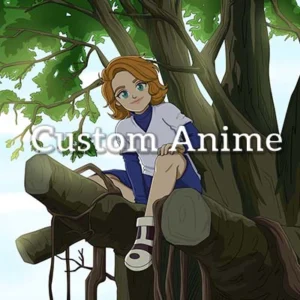 Personalized Anime Tree Scene Custom Portrait Image Thumbnails by Custom Art Capital