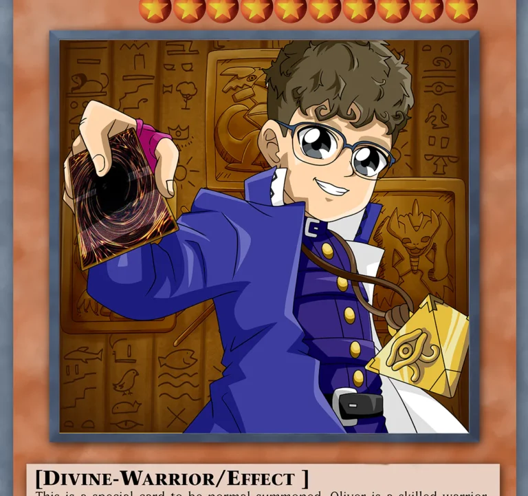 Yugioh Card Custom Cartoon Portrait Design, personalized and affordable for anniversaries and birthdays. Order your custom design online at customartcapital.com