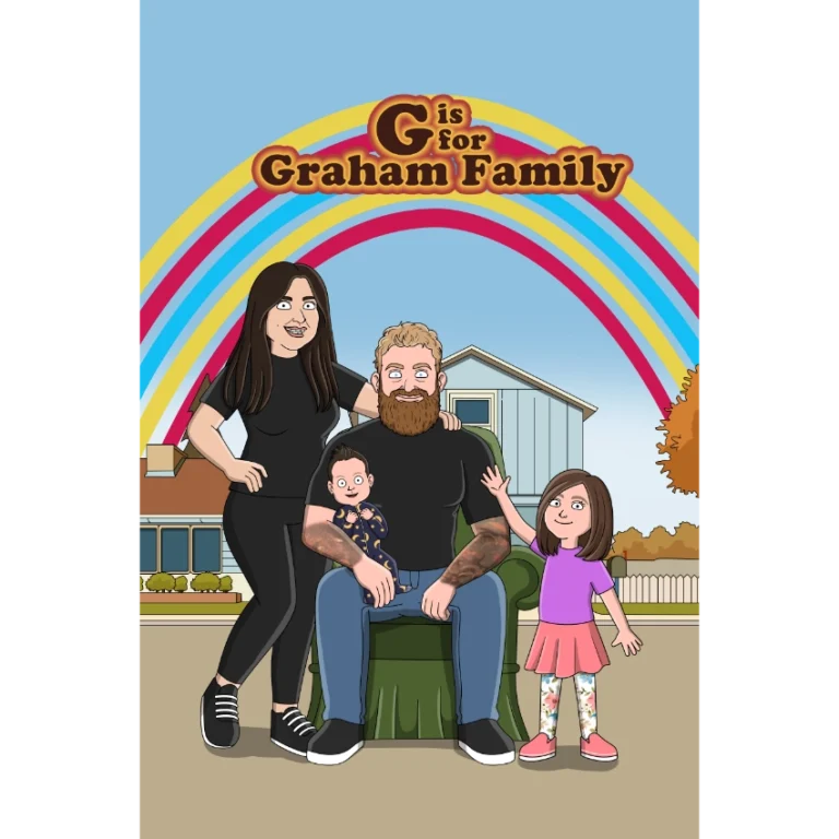 Q_F is For Family Custom Portrait F is For Family custom portrait