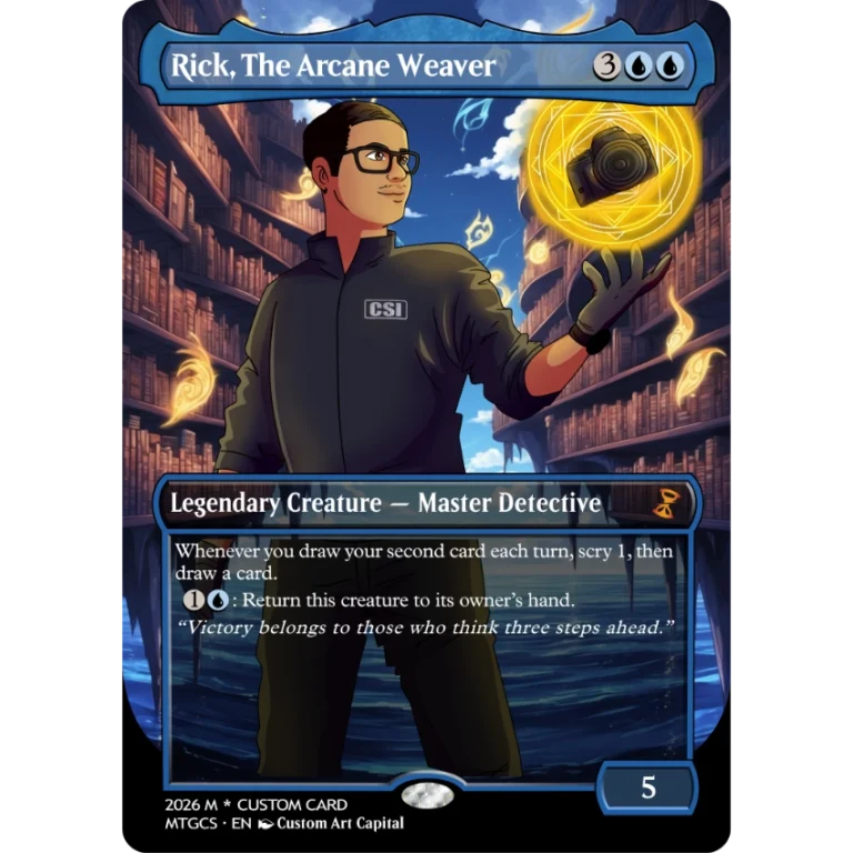 D2_Magic The Gathering Creature Card magic the gathering creature card by custom art capital