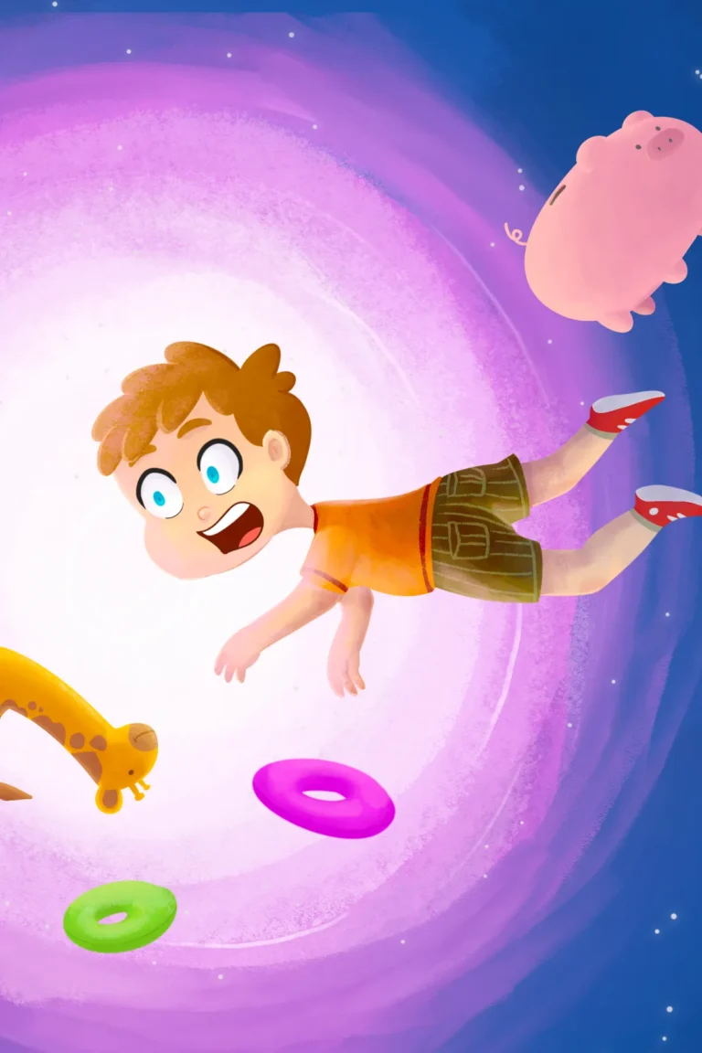 0_Storybook Example image of running into portal custom storybook by custom art capital