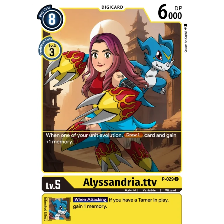 E_Digimon Card Example of personalized digimon card