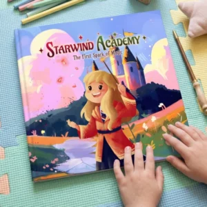 Personalized Kids Storybook – Custom Magic School Adventure Book, Fantasy Gift for Children, Unique Birthday Present