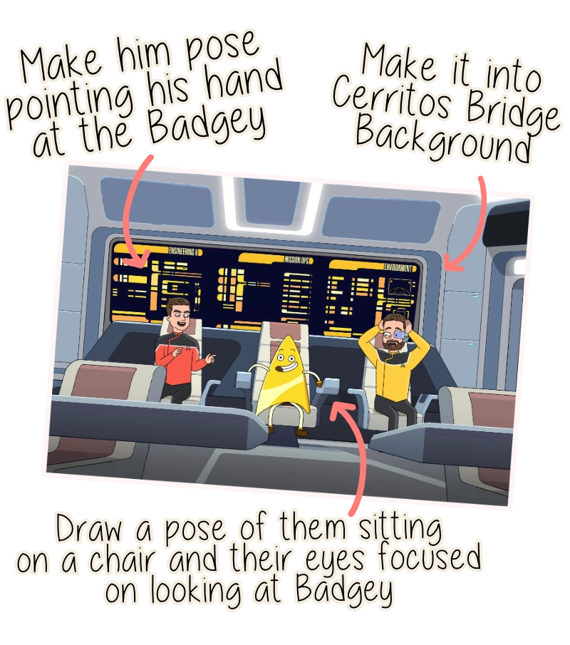R3_Star Trek Lower Decks Custom Portrait custom star trek lower decks portrait personalized